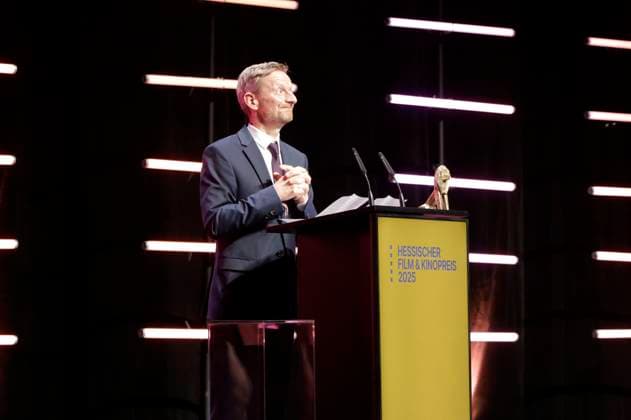 Michael Kessler bei der 36. Verleihung des Hessischen Film- und Kinopreises 2025 in der Alten Oper. Frankfurt am Main, 17.10.2025