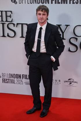 The History of Sound Gala at 69th BFI London Film Festival??????? LONDON, UNITED KINGDOM - OCTOBER 18: Irish actor Paul Mescal attends the premiere of The History of Sound during the 69th BFI London Film Festival at the Royal Festival Hall in London, United Kingdom on October 18, 2025. Rasid Necati Aslim Anadolu London United Kingdom. Editorial use only. Please get in touch for any other usage.  Copyright: x2025xAnadoluxRasidxNecatixAslimx