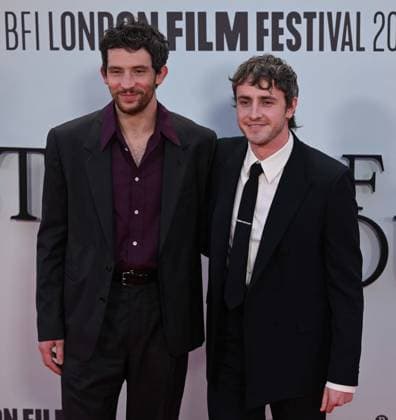 The History of Sound Gala at 69th BFI London Film Festival??????? LONDON, UNITED KINGDOM - OCTOBER 18: Irish actor Paul Mescal (R) and British actor Josh O’ Connor (L) attend the premiere of The History of Sound during the 69th BFI London Film Festival at the Royal Festival Hall in London, United Kingdom on October 18, 2025. Rasid Necati Aslim Anadolu London United Kingdom. Editorial use only. Please get in touch for any other usage.  Copyright: x2025xAnadoluxRasidxNecatixAslimx