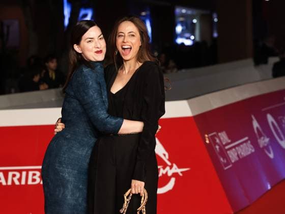 Rome: Roma Cinema Fest 2025, evening 4 - Red carpet screening of the film Vie Prive. Pictured: Rebecca Zlotowski, Anne Berest Rome  - ZUMAp169 20251018_zea_p169_1675 Copyright: xMarcoxProvvisionatox
