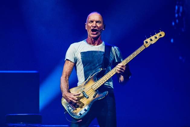 Sting performs during the concert in Winning Group Arena in Brno, Czech Republic, October 18, 2025. (CTKxPhoto PatrikxUhlir) CTKPhotoP2025101805812  CTKPhotoP2025101805812
