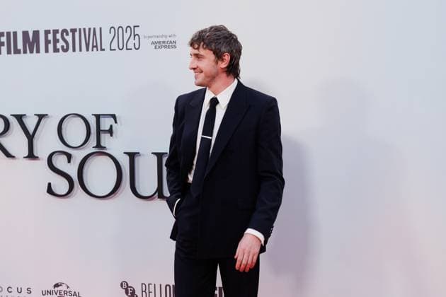 The History of Sound Headline Gala, BFI London Film Festival, Royal Festival Hall, London, UK, 18 October 2025. Paul Mescal - BFI London Film Festival - Red carpet - The History of Sound Headline Gala - Royal Festival Hall in London, UK on 18th October 2025, Credit:Manuela Langotsch Avalon United Kingdom, London, Royal Festival Hall  Copyright: xManuelaxLangotschx xAvalonx 1046544319