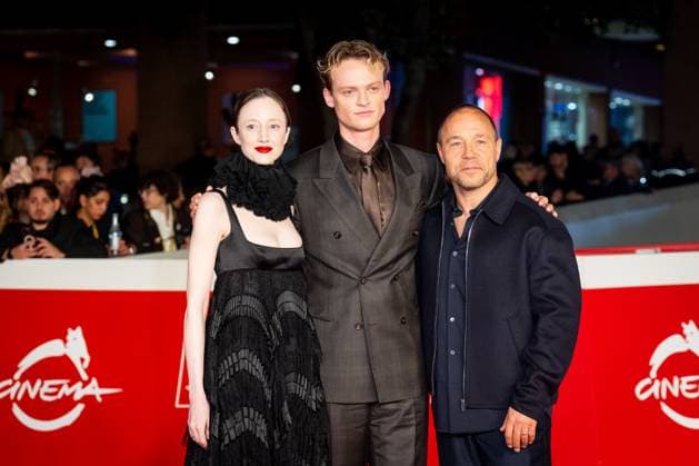 Good Boy red carpet during the 20th Rome Film Festival at Auditorium Parco Della Musica in Rome, Italy on 19 October 2025. Andrea Riseborough, Anson Boon and Stephen Graham attend the Good Boy red carpet during the 20th Rome Film Festival at Auditorium Parco Della Musica in Rome, Italy on 19 October 2025., Credit:Stefano Costantino TTL Avalon Italy, Rome  Copyright: xStefanoxCostantinoxTTLx xAvalonx 1046733387