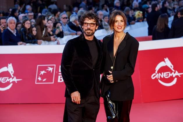 Roma Cinema Fest 2025, evening 5 - Red carpet film The Counterfeiter. Pictured: Francesco Montanari and Federica Sorino.  Copyright: xMarcoxProvvisionatox xipa-agency.netx xDxAvanzo Landi Provvisionatox IPA_Agency_IPA66821822