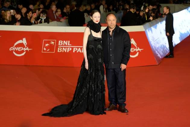 Good boy red carpet in Rome, Italy - 19 Oct 2025 Andrea Risenborough (l) and Stephen Graham (r) attend the Good boy movie red carpet at Auditorium Parco della Musica at Rome Film Fest 2025. Rome Italy Copyright: xMarioxCartellix xSOPAxImagesx _DSC8279