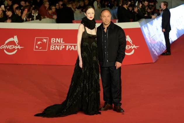 Good boy red carpet in Rome, Italy - 19 Oct 2025 Andrea Risenborough (l) and Stephen Graham (r) attend the Good boy movie red carpet at Auditorium Parco della Musica at Rome Film Fest 2025. Rome Italy Copyright: xMarioxCartellix xSOPAxImagesx _DSC8282