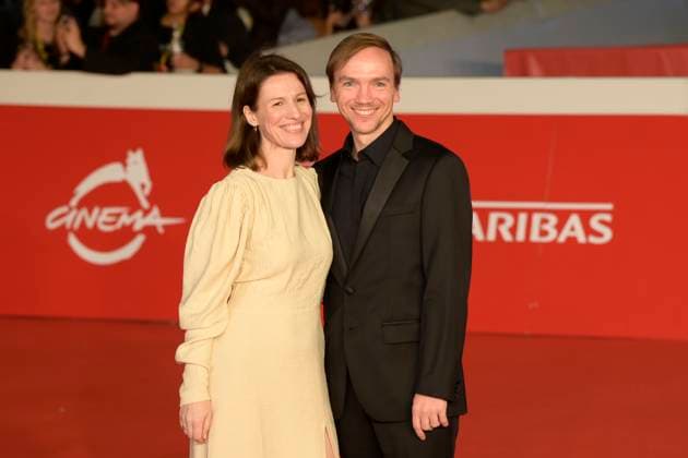 Good boy red carpet in Rome, Italy - 19 Oct 2025 Kinga Komasa (l) and Jan Komasa (r) attend the Good boy movie red carpet at Auditorium Parco della Musica at Rome Film Fest 2025. Rome Italy Copyright: xMarioxCartellix xSOPAxImagesx _DSC8389