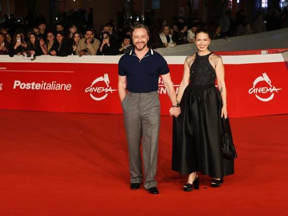Roma Cinema Fest 2025, evening 5 - Red carpet film California Schemin Pictured: James McAvoy and Lisa Liberati  Copyright: xMarcoxProvvisionatox xipa-agency.netx xDxAvanzo Landi Provvisionatox IPA_Agency_IPA66831509