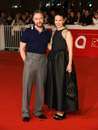 Roma Cinema Fest 2025, evening 5 - Red carpet film California Schemin Pictured: James McAvoy and Lisa Liberati  Copyright: xMarcoxProvvisionatox xipa-agency.netx xDxAvanzo Landi Provvisionatox IPA_Agency_IPA66831515