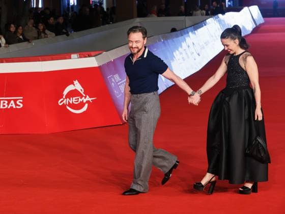 Roma Cinema Fest 2025, evening 5 - Red carpet film California Schemin Pictured: James McAvoy and Lisa Liberati  Copyright: xMarcoxProvvisionatox xipa-agency.netx xDxAvanzo Landi Provvisionatox IPA_Agency_IPA66831499