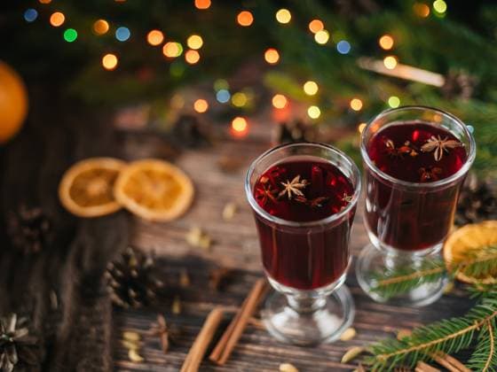 mulled wine in glasses on a wooden background with spices and ingredients with Christmas decor mulled wine in glasses on a wooden background with spices and ingredients with Christmas decor. Traditional festive winter seasonal drink, 60467192.jpg RECORD DATE NOT STATED