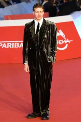 Mattia Carrano bei der Premiere des Kinofilms Il falsario auf dem 20. Internationalen Filmfestival von Rom Festa del Cinema di Roma 2025 im Auditorium Parco della Musica. Rom, 19.10.2025