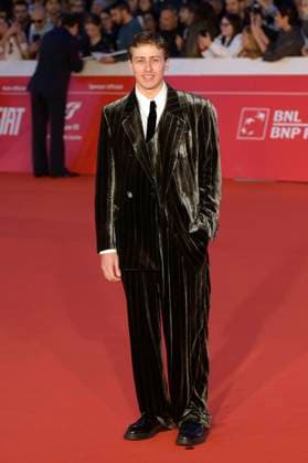 Mattia Carrano bei der Premiere des Kinofilms Il falsario auf dem 20. Internationalen Filmfestival von Rom Festa del Cinema di Roma 2025 im Auditorium Parco della Musica. Rom, 19.10.2025