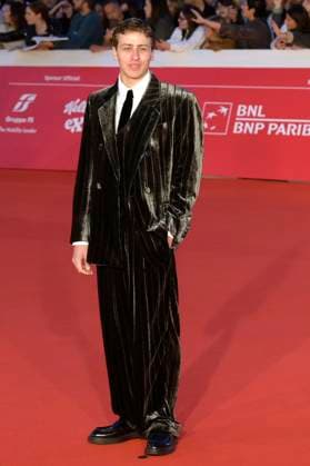 Mattia Carrano bei der Premiere des Kinofilms Il falsario auf dem 20. Internationalen Filmfestival von Rom Festa del Cinema di Roma 2025 im Auditorium Parco della Musica. Rom, 19.10.2025