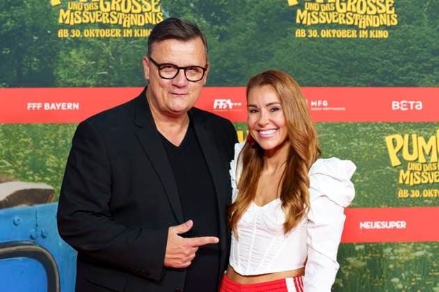 Torsten Koch und Tiger Kirchharz bei der Premiere des Kinofilms Pumuckl und das große Missverständnis im Mathäser Filmpalast. München, 19.10.2025