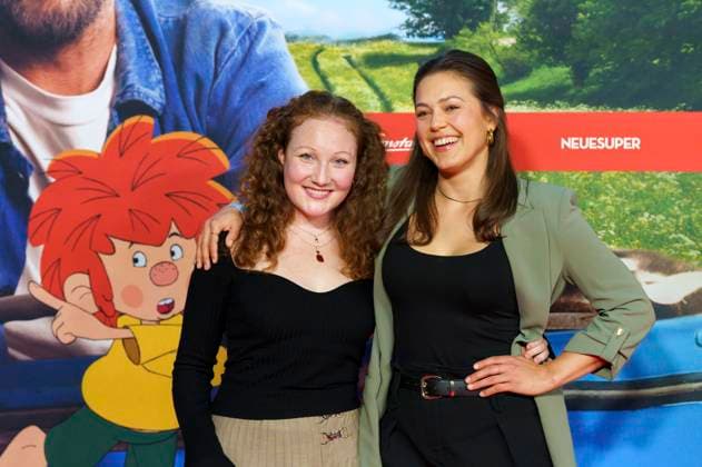 Roxanne Rittmann und Katharina Scheuba bei der Premiere des Kinofilms Pumuckl und das große Missverständnis im Mathäser Filmpalast. München, 19.10.2025