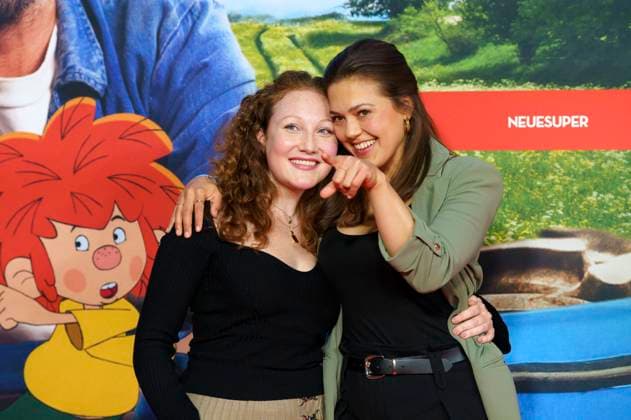 Roxanne Rittmann und Katharina Scheuba bei der Premiere des Kinofilms Pumuckl und das große Missverständnis im Mathäser Filmpalast. München, 19.10.2025