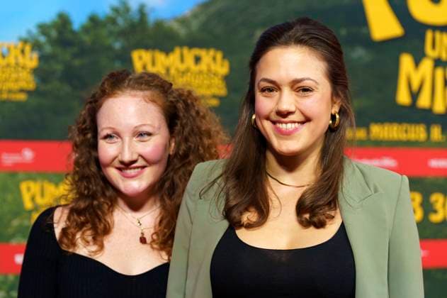 Roxanne Rittmann und Katharina Scheuba bei der Premiere des Kinofilms Pumuckl und das große Missverständnis im Mathäser Filmpalast. München, 19.10.2025