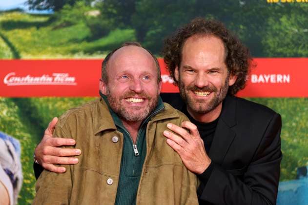 Florian Brückner und Maximilian Schafroth bei der Premiere des Kinofilms Pumuckl und das große Missverständnis im Mathäser Filmpalast. München, 19.10.2025