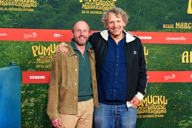 Florian Brückner und Marcus H. Rosenmüller bei der Premiere des Kinofilms Pumuckl und das große Missverständnis im Mathäser Filmpalast. München, 19.10.2025