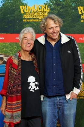 Barbara von Johnson und Marcus H. Rosenmüller bei der Premiere des Kinofilms Pumuckl und das große Missverständnis im Mathäser Filmpalast. München, 19.10.2025