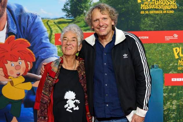 Barbara von Johnson und Marcus H. Rosenmüller bei der Premiere des Kinofilms Pumuckl und das große Missverständnis im Mathäser Filmpalast. München, 19.10.2025