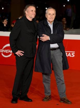 October 20, 2025, Rome, ITALY: US film director Richard Linklater (L) and Italian director Marco Bellocchio arrive for the screening of the movie Nouvelle Vague at the 20th annual Rome International Film Fest in Rome, Italy, 20 October 2025. The festival runs from 15 to 26 October 2025. ANSA ETTORE FERRARI Rome ITALY  - ZUMAa110 20251020_zaf_a110_045 Copyright: xEttorexFerrarix
