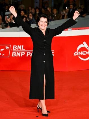 Rome, Italy, Italy: Roma Cinema Fest 2025, evening 6 - Red Carpet for the film WARRIORS THE RULE OF BALANCE In the photo Monica Guerritore Rome Italy  - ZUMAp169 20251020_zea_p169_929 Copyright: xMaurizioxD Avanzox
