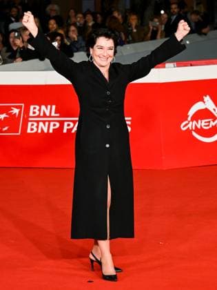 Rome, Italy, Italy: Roma Cinema Fest 2025, evening 6 - Red Carpet for the film WARRIORS THE RULE OF BALANCE In the photo Monica Guerritore Rome Italy  - ZUMAp169 20251020_zea_p169_931 Copyright: xMaurizioxD Avanzox