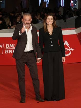 Rome Cinema Fest 2025, day 6 - Red carpet for the film Warriors: The Rule of Balance. Pictured: Gianluca Maria Tavarelli and his wife Margherita  Copyright: xMarcoxProvvisionatox xipa-agency.netx xDxAvanzo Landi Provvisionatox IPA_Agency_IPA66870942