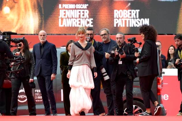 Jennifer Lawrence bei der Premiere des Kinofilms Die My Love auf dem 20. Internationalen Filmfestival von Rom Festa del Cinema di Roma 2025 im Auditorium Parco della Musica. Rom, 20.10.2025
