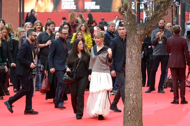 Jennifer Lawrence bei der Premiere des Kinofilms Die My Love auf dem 20. Internationalen Filmfestival von Rom Festa del Cinema di Roma 2025 im Auditorium Parco della Musica. Rom, 20.10.2025