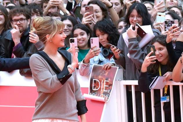 Jennifer Lawrence bei der Premiere des Kinofilms Die My Love auf dem 20. Internationalen Filmfestival von Rom Festa del Cinema di Roma 2025 im Auditorium Parco della Musica. Rom, 20.10.2025
