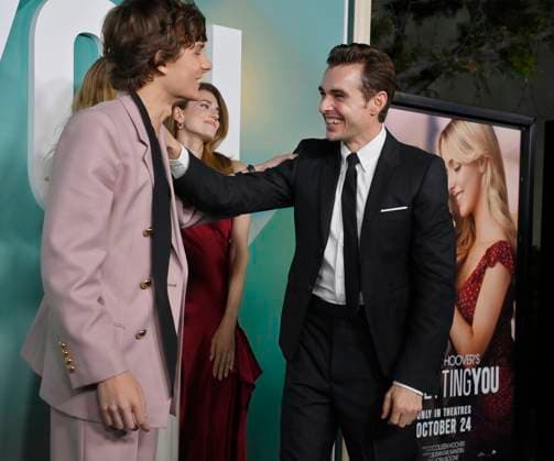 Cast members Mason Thames (L) and Dave Franco attend the premiere of the motion picture romantic drama Regretting You at Paramount Studios in Los Angeles on Monday, October 20, 2025. Storyline: Centers on the strained relationship between young mother Morgan Grant and her teenage daughter Clara, exacerbated by Morgan s husband Chris s tragic death, forcing them to navigate life s challenges together.  LAP2025102045 JIMxRUYMEN