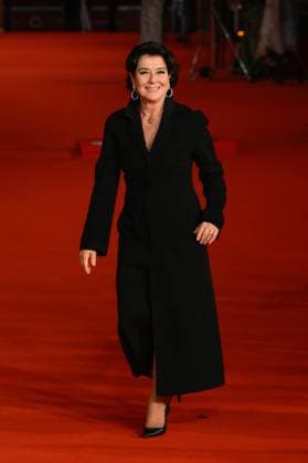 News - Rome Film Festival 2025 Monica Guerritore attends the red carpet of the movie Anna  during the 20th Rome Film Fest at Auditorium Parco della Musica on October 20, 2025 in Rome, Italy. Rome Auditorium Parco della Musica Italy Copyright: xFabrizioxCorradettix xLiveMediax LPN_2093352
