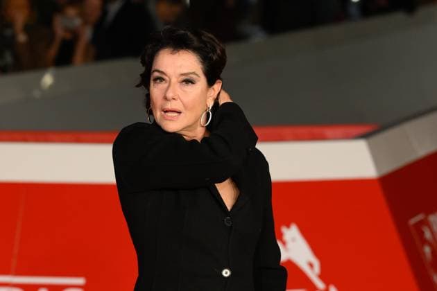 News - Rome Film Festival 2025 Monica Guerritore attends the red carpet of the movie Anna  during the 20th Rome Film Fest at Auditorium Parco della Musica on October 20, 2025 in Rome, Italy. Rome Auditorium Parco della Musica Italy Copyright: xFabrizioxCorradettix xLiveMediax LPN_2093361