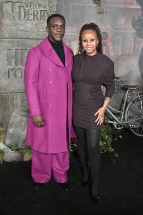 Chris Chalk und K.D. Chalk bei der Premiere der HBO-Serie It: Welcome to Derry auf dem Warner Bros. Studio Gelnnde. Burbank, 20.10.2025