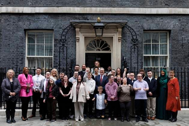Prime Minister Keir Starmer hosts Pride of Britain Reception 21 10 2025. London, United Kingdom. Prime Minister Keir Starmer poses for a photo with award winners from the Pride of Britain in 10 Downing Street., Credit:Simon Dawson Avalon United Kingdom, Greater London, London, 10 Downing Street  Copyright: xSimonxDawsonx xAvalonx 1047185425