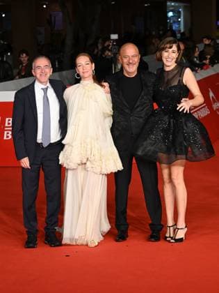 Rome Cinema Fest 2025, evening 7 - World s Best Movie red carpet. Pictured: Cristiana Capotondi, Diana Del Bufalo, and Claudio Bisio  Copyright: xMaurizioxD Avanzox xipa-agency.netx xDxAvanzo Provvisionatox IPA_Agency_IPA66900597