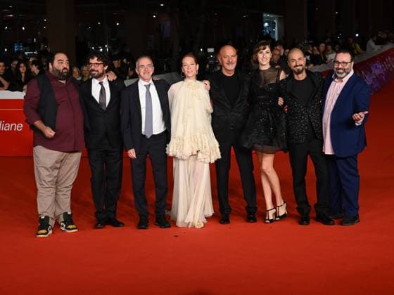 Rome Cinema Fest 2025, evening 7 - World s Best Movie red carpet. Pictured: Cristiana Capotondi, Diana Del Bufalo, Massimiliano Bruno, Francesco Montanari, Claudio Bisio, and Nicola Nocella  Copyright: xMaurizioxD Avanzox xipa-agency.netx xDxAvanzo Provvisionatox IPA_Agency_IPA66900604