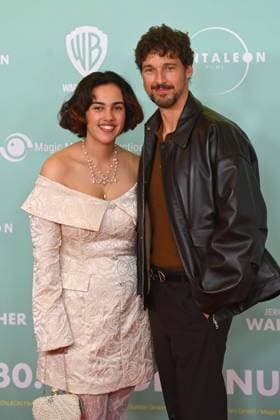 v.li:Jarusha WAHLEN (Schauspielerin), Florian David FITZ (Schauspieler) Weltpremiere von NO HIT WONDER am 21.10.2025 im Mathaeser Kino in Muenchen.