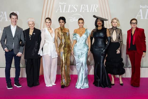 All s Fair Disney+ Paris Serie Premiere NB Craig Erwich, President, Disney Television Group, Glenn Close, Sarah Paulson, Teyana Taylor, Kim Kardashian, Niecy Nash-Betts, Naomi Watts and Hélène Etzi attends the All s Fair Disney+ Serie Premiere at Maison de La Chimie on October 21, 2025 in Paris, France. Photo by Nasser Berzane ABACAPRESS.COM Paris France  Copyright: xBerzanexNasser ABACAx