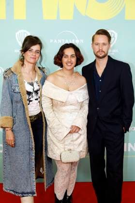 Nora Tschirner, Jerusha Wahlen und Florian Dietrich bei der Premiere des Kinofilms No Hit Wonder im Mathäser Filmpalast. München, 21.10.2025