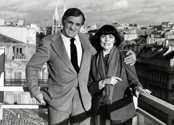 Lino Ventura et Mireille Mathieu au Festival de Cannes. RECORD DATE NOT STATED *** Lino Ventura and Mireille Mathieu at the Cannes Film Festival RECORD DATE NOT STATED  Copyright: x GilbertxTourte ArtComPressxviaxopale.photox !ACHTUNG AUFNAHMEDATUM GESCHÄTZT!