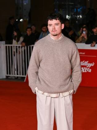 Rome, Italy, Italy: Roma Cinema Fest 2025 day 8 - premiere of the film OUR HERO, BALTHAZAR In the photo: Asa Butterfield Rome Italy  - ZUMAp169 20251022_zea_p169_1015 Copyright: xMaurizioxD Avanzox