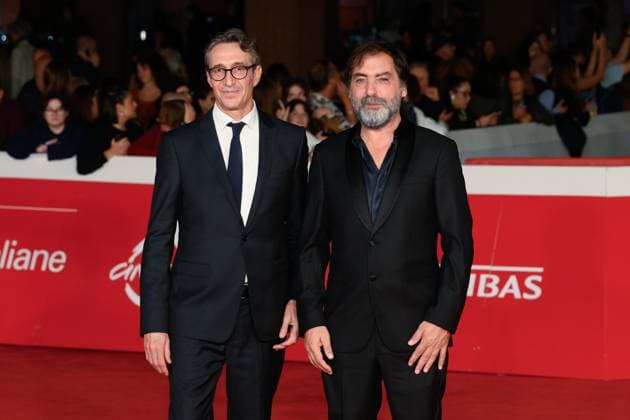 Foto IPP - Fabrizio Corradetti Gruppo Editoriale LiveMedia Roma 22 10 2025 Nella foto: Marco Franzoso and Stefano Mordini attend the red carpet of the movie La Lezione during the 20th Roma festa del cinema Italy Photo Press - World Copyright Rome Film Festival 2025 News