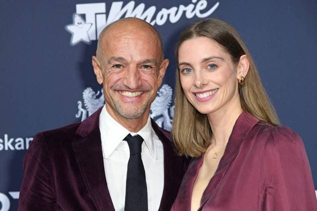 Peyman Amin mit Freundin Sandra Apfelbeck - Verleihung BLAUER PANTHER - TV & STREAMING AWARD 2025 in der BMW Welt in München am 22.10.2025