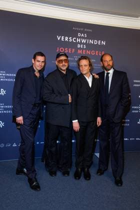 Premiere - Das Verschwinden des Josef Mengele - Maurice Golden, Kirill Serebrennikov, August Diehl und Oliver Guez bei der Premiere des Kinofilms Das Verschwinden des Josef Mengele im Delphi-Filmpalast am 22.10.2025 in Berlin. Copyright: xEventpressxKochanx