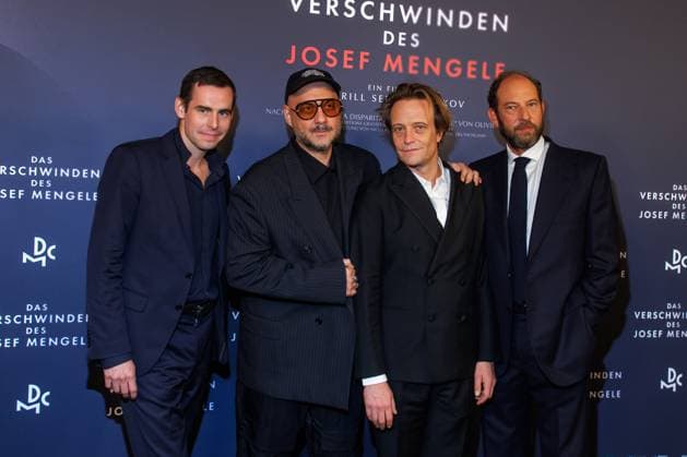 Premiere - Das Verschwinden des Josef Mengele - Maurice Golden, Kirill Serebrennikov, August Diehl und Oliver Guez bei der Premiere des Kinofilms Das Verschwinden des Josef Mengele im Delphi-Filmpalast am 22.10.2025 in Berlin. Copyright: xEventpressxKochanx