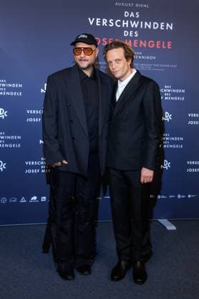Premiere - Das Verschwinden des Josef Mengele - Kirill Serebrennikov und August Diehl bei der Premiere des Kinofilms Das Verschwinden des Josef Mengele im Delphi-Filmpalast am 22.10.2025 in Berlin. Copyright: xEventpressxKochanx